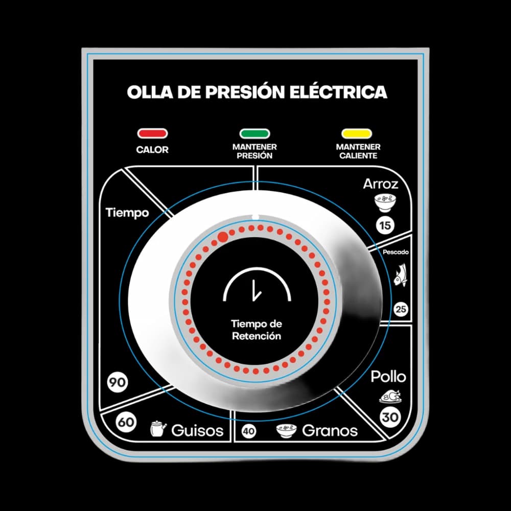 OLLA MULTIFUNCIÓN INOX BOTÓN 6L