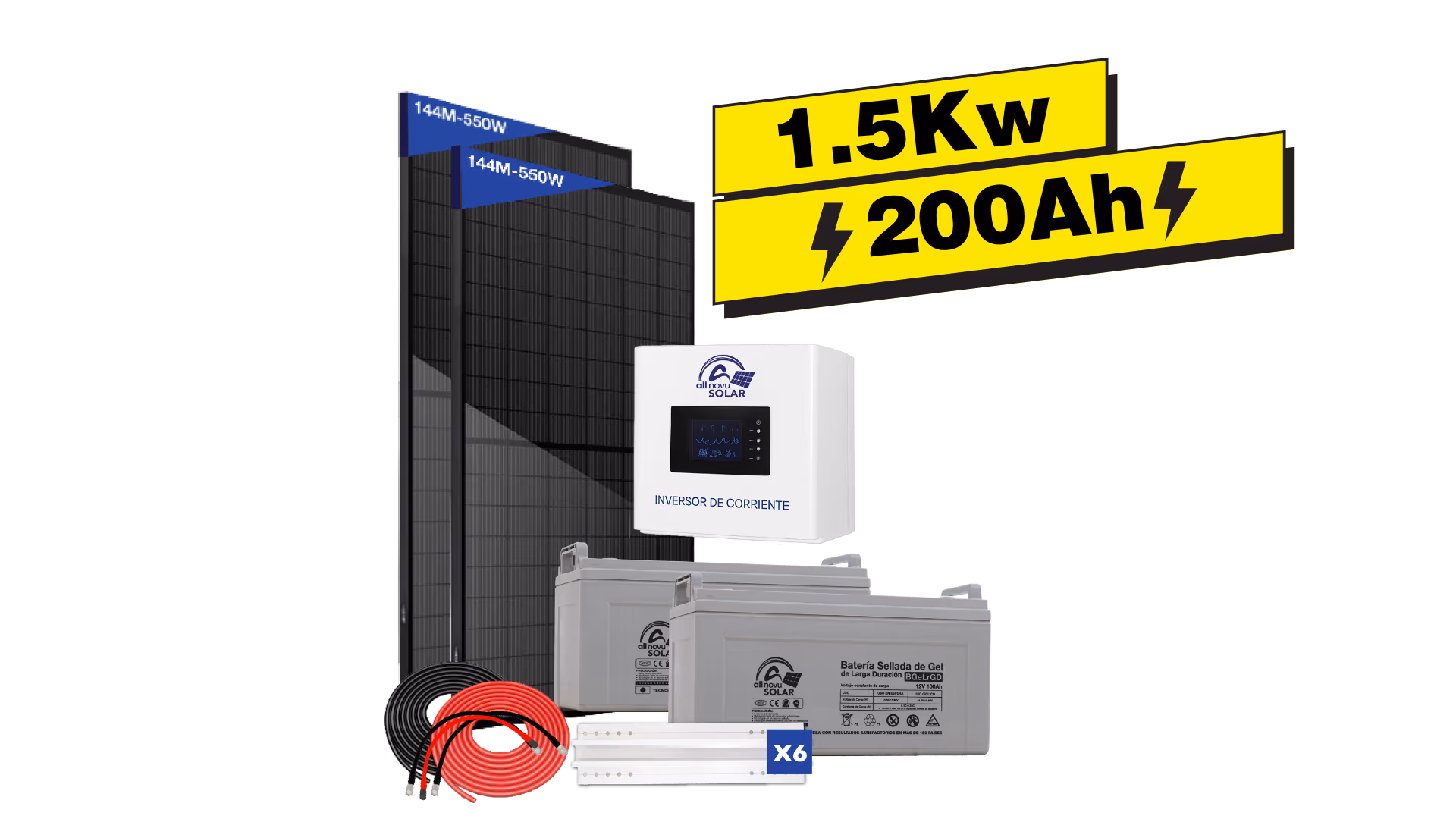Kit Solar All Novu 1.5 Kw