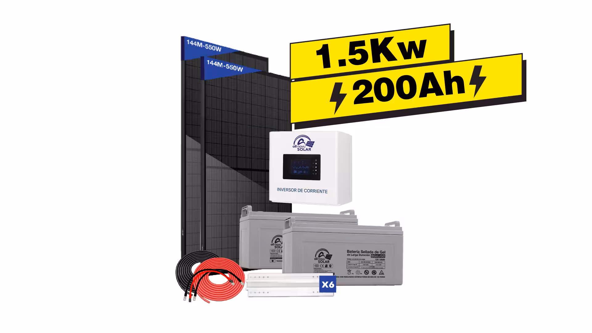 Kit Solar All Novu 1.5 Kw