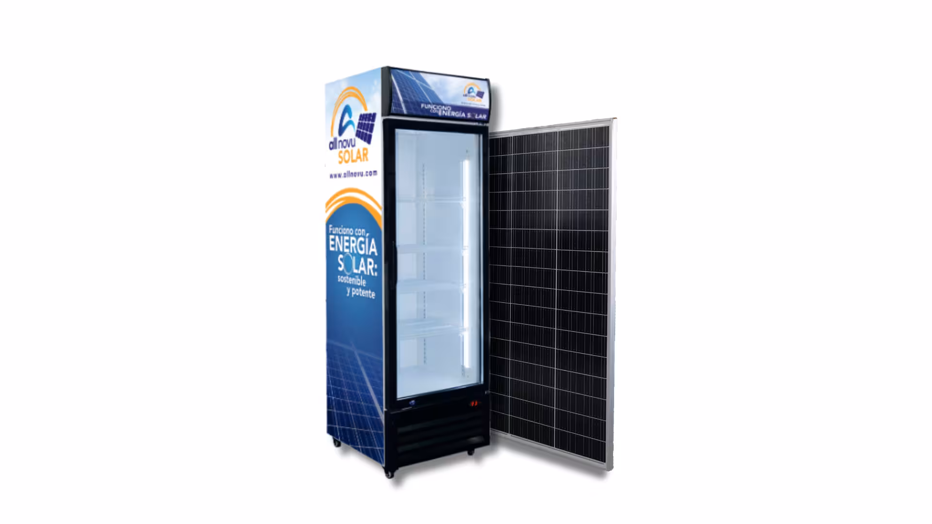 Exhibidora Vertical Solar 12.5 Cuft All Novu