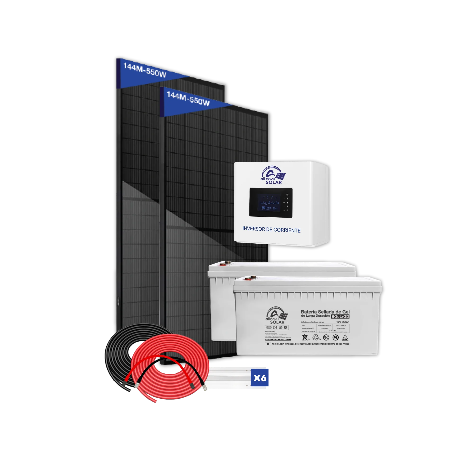 KIT SOLAR ALL NOVU 1.5 KW 500Ah