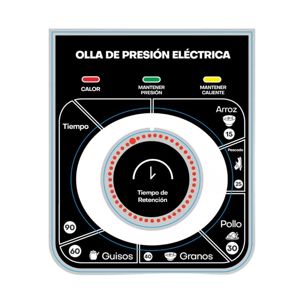 Olla Multifunción Inox Botón 6L Allnovu